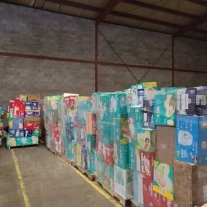Diapers pallets